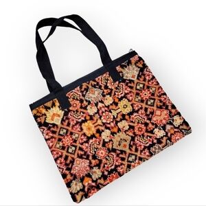 Nila Boho Tapestry Rug Style Large Tote with Zipper